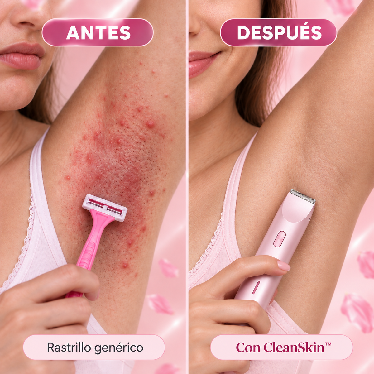 CleanSkin™ Rasuradora Femenina | Sin tirones ni ardor