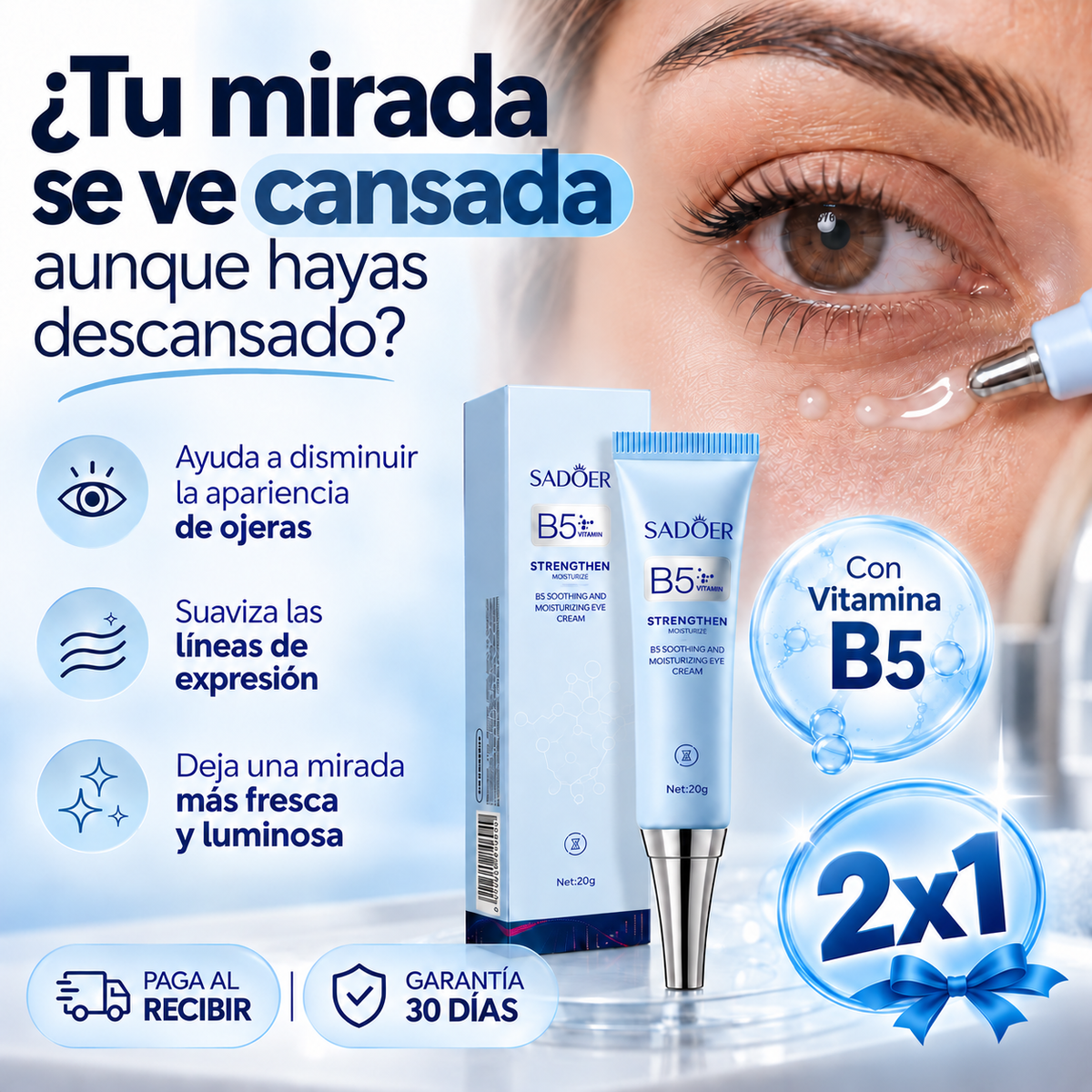 2x1 ClearEye™ B5 | Mirada más fresca y descansada