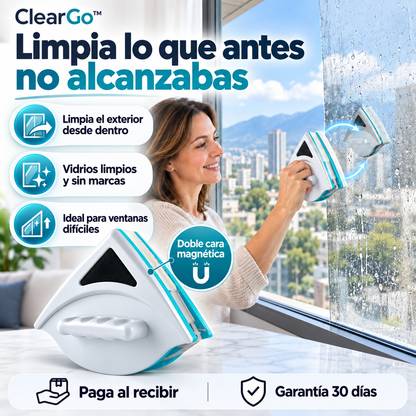 ClearGo™ Limpiavidrios Magnético | Limpia lo que no alcanzas
